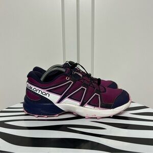 Salomon speed cross purple pink trail